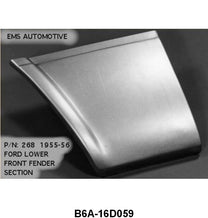 LOWER FRONT FENDER REAR REPAIR SECTION - 55-56 PASSENGER LEFT HAND