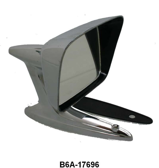 OUTSIDE MIRROR - 55-59 PASS/T-BIRD HOODED WITH RECTANGLE HEAD