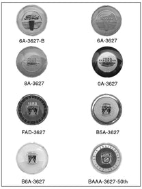 HORN BUTTON, HORN RING EMBLEM - 56 PASS/T-BIRD & 59 PASSENGER