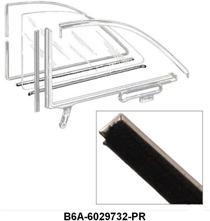 REAR QUARTER WINDOW ANTI-RATTLERS - 56 2DR HDTP RIGHT HAND KIT