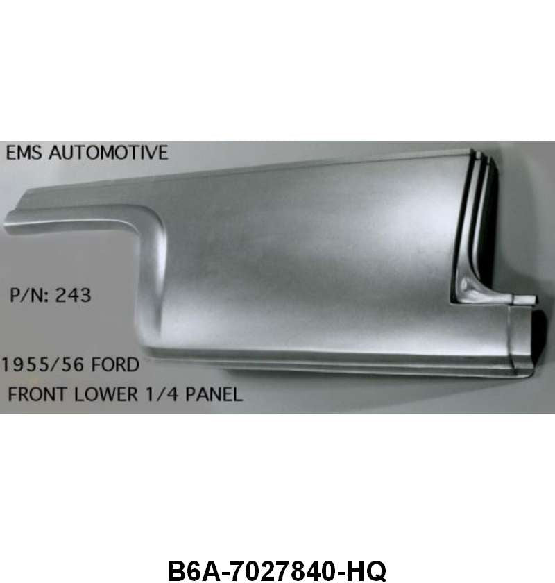 FRONT LOWER QUARTER PATCH PANEL - 55-56 PASS EXCL 4DR SDN RIGHT HAND