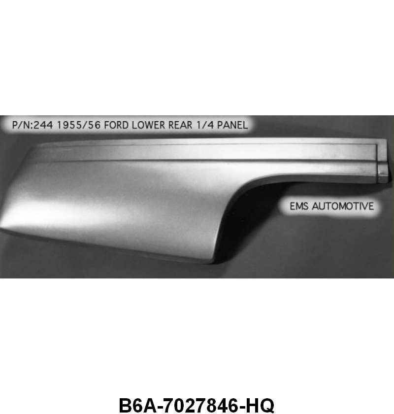 REAR SECTION QUARTER PATCH PANEL - 55-56 ALL PASSENGER LOWER RIGHT HAND