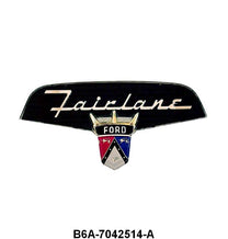 TRUNK EMBLEM PLASTIC - 56 FAIRLANE