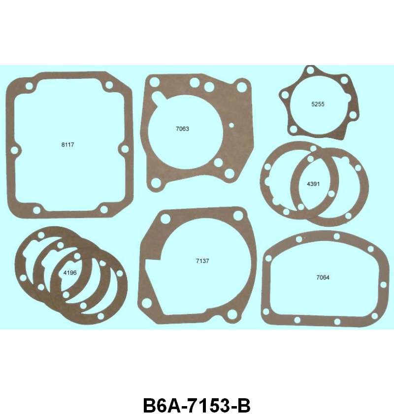 TRANSMISSION GASKET SET - 56-59 PASS 312/332/352 60-65 GLX 352/390 W/OVERDRIVE