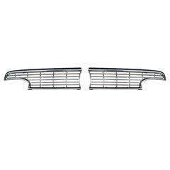 CAR GRILLE HALVES - 56 PASSENGER RIGHT OR LEFT HAND CHROME