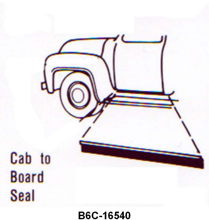 RUNNING BOARD TO CAB SEALS - 56 F-100/F-350