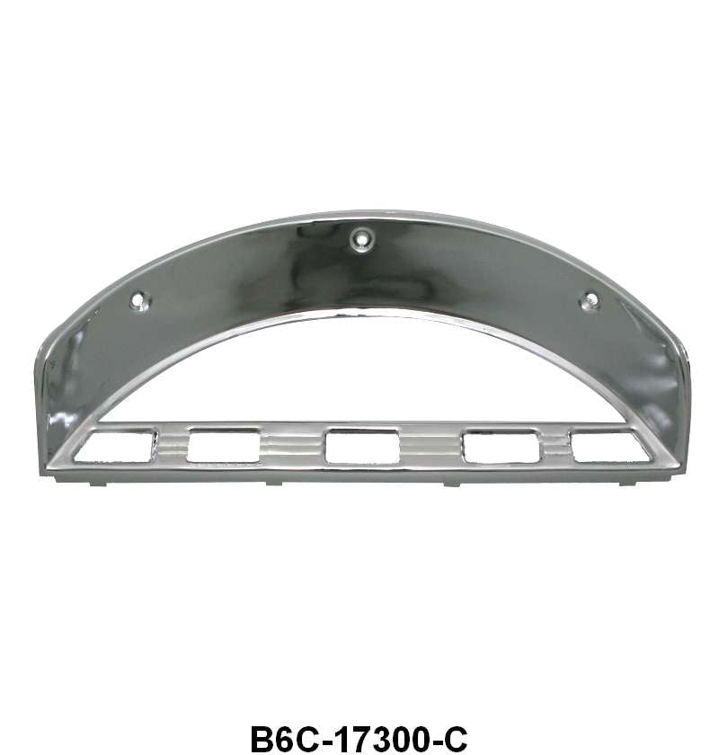 CHROME INSTRUMENT BEZEL FOR STOCK GAUGES - 56 F-100/F-350