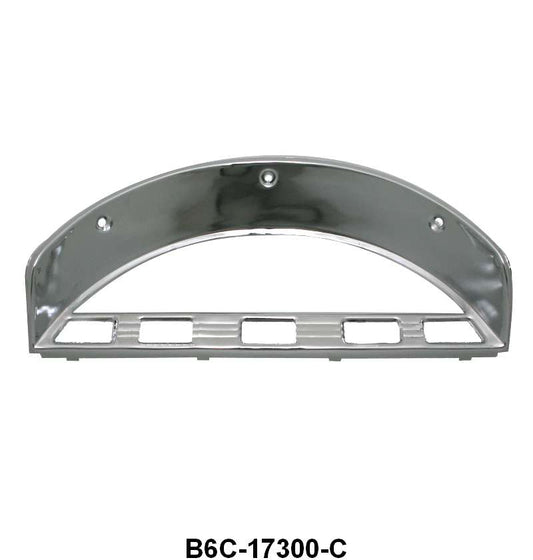 CHROME INSTRUMENT BEZEL FOR STOCK GAUGES - 56 F-100/F-350