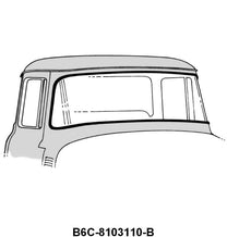 WINDSHIELD SEAL WITH GROOVE FOR CHROME - 56 F-100/F-350