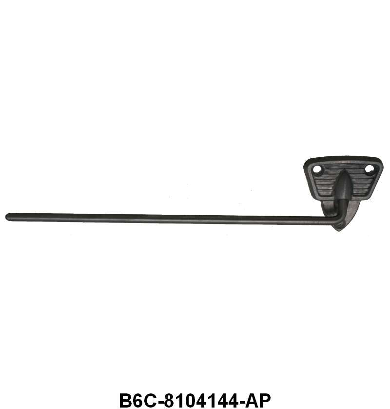 SUN VISOR BRACKET - 56-60 F-100/F-350, PLAIN STEEL, FITS LH OR RH