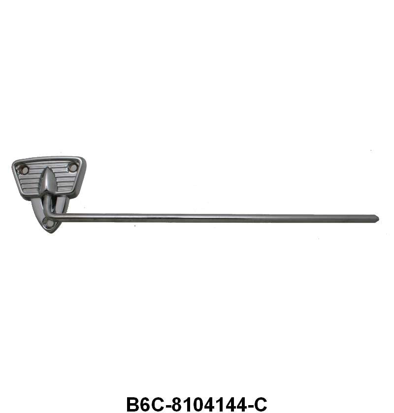 SUN VISOR BRACKET - 56-60 F-100/F-350, CHROME, FITS LH OR RH