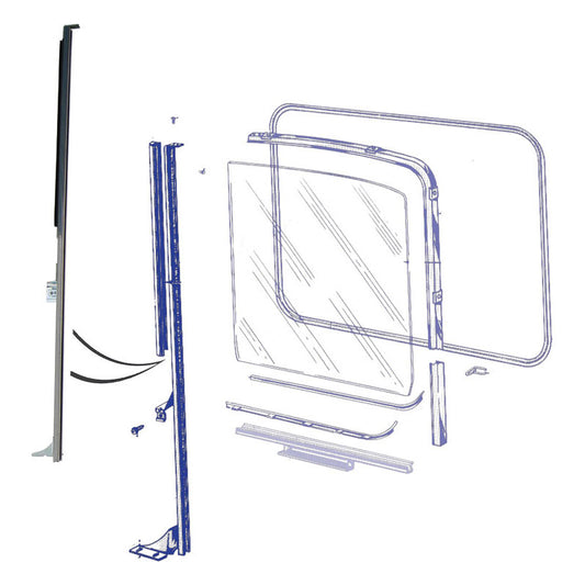 COMPLETE DIVISION BAR ASSEMBLY - 56 F-100/F-350 RH