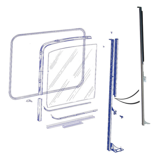 COMPLETE DIVISION BAR ASSEMBLY - 56 F-100/F-350 LH