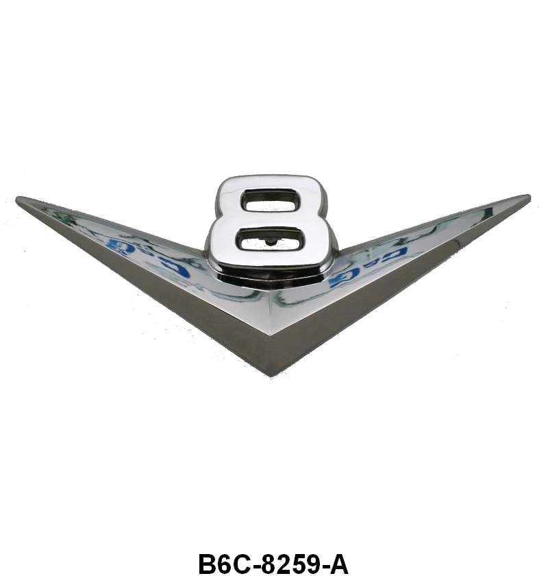 GRILLE EMBLEM - 56 F-100/F-350 "V8"