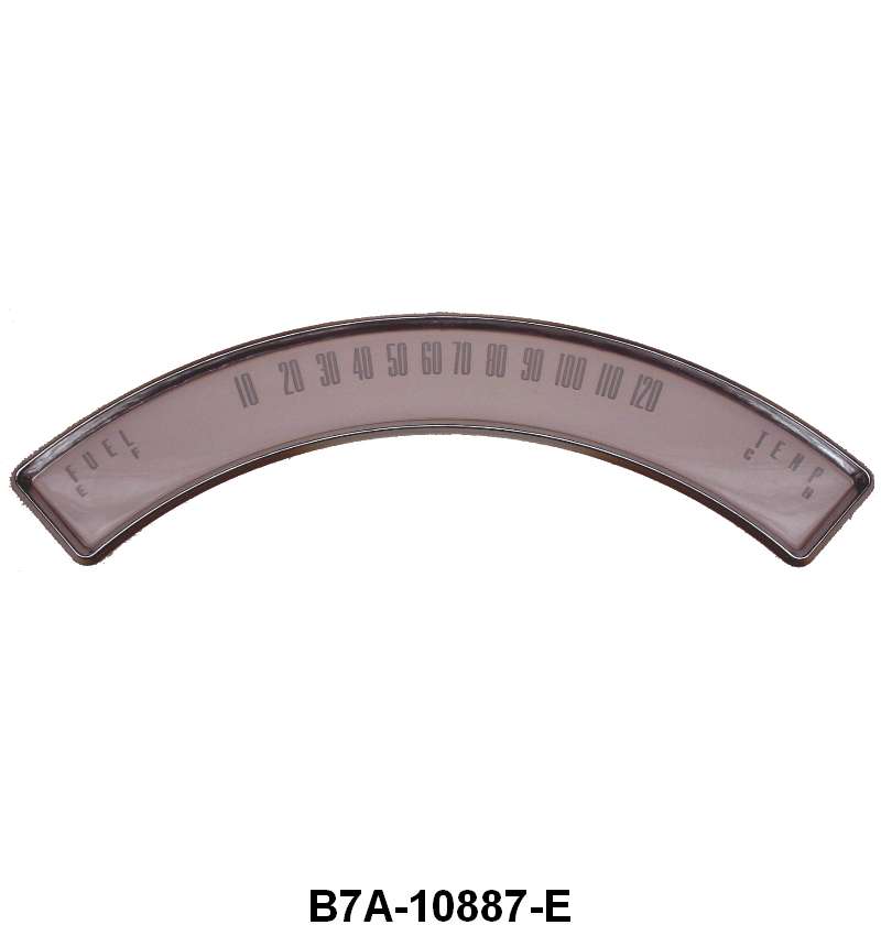 INSTRUMENT BEZEL LENS - 57 PASS/RANCHERO SPEEDO, FUEL & TEMP