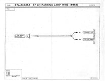 PARKLIGHT SOCKET & WIRING - 57 PASS/RANCHERO LH