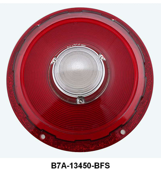 TAIL LIGHT LENS WITH FoMoCo SCRIPT - 57 PASS, 57-58 RANCHERO W/BACK UP