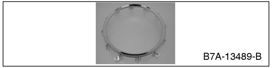 TAIL LIGHT LENS TRIM RING - 57 PASS 57-58 RANCHERO WITH BACK UP