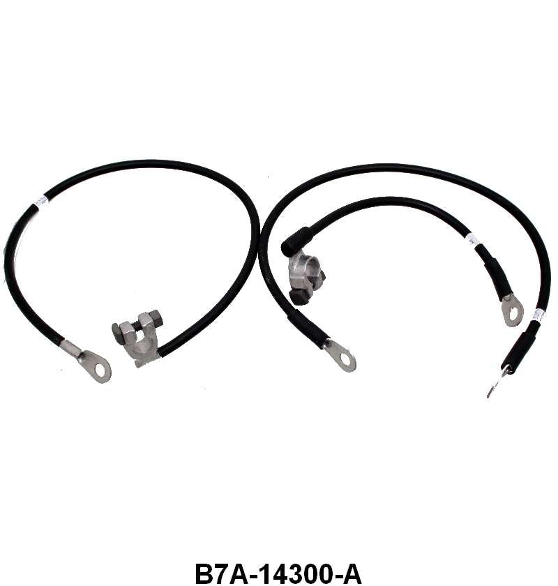 FORD SCRIPT BATTERY CABLE SET - 57-59 PASSENGER/RANCHERO