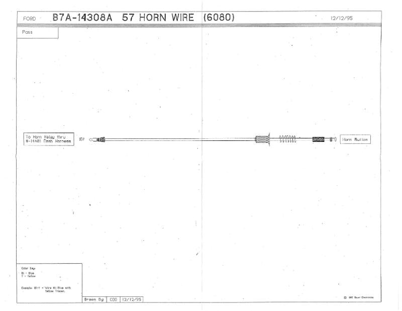 HORN BUTTON WIRE - 57 PASSENGER