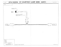 COURTESY/DOME LIGHT CROSSOVER WIRE - 57 PASS EX CONV/RETRACT