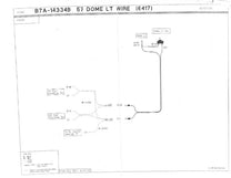 DOME LIGHT TO UNDER DASH WIRE - 57 PASSENGER (EXC CONVERTIBLE/RETRACTABLE)