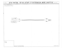 STOP/BRAKE LIGHT SWITCH EXTENSION WIRE - 57-64 ALL PASSENGER