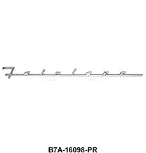 EMBLEM/SCRIPTS - 57 "FAIRLANE" FRONT FENDER, 58 "FAIRLANE" QUARTER PANEL