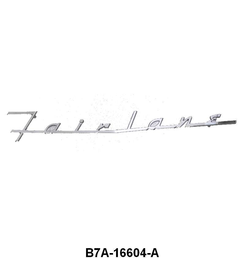 SCRIPT ABOVE THE GRILLE - 57 "FAIRLANE"