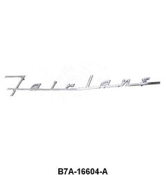 SCRIPT ABOVE THE GRILLE - 57 "FAIRLANE"