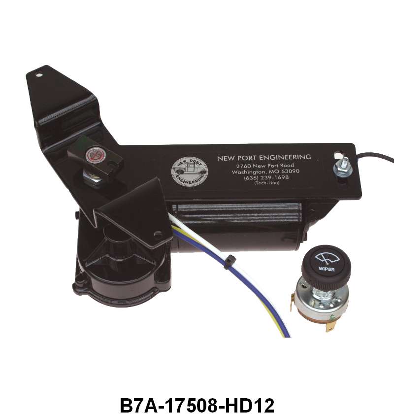 ELECTRIC WIPER MOTOR - 57 PASSENGER, RANCHERO, 2 SPEED