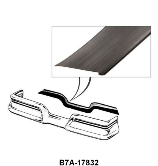 REAR BUMPER TO BODY OR STONE DEFLECTOR SEAL - 57-58 PASSENGER EXCLUDING RETRACT