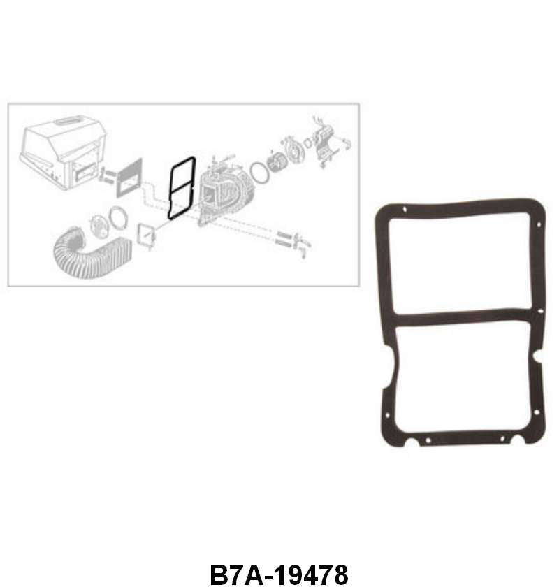 BLOWER HOUSING TO FIREWALL GASKET - 57 PASSENGER