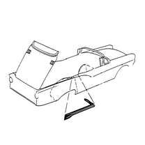 REAR OF TOP TO QUARTER PANEL SEALS - 57-59 RETRACTABLE