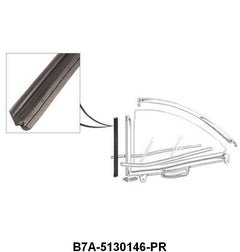 FRONT EDGE OF QUARTER WINDOW SEALS - 57-58 CONV, HARDTOP #63, RETCTBL