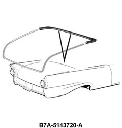 FRONT OF TRUNK LID SEAL - 57-59 RETRACTABLE(USE WITH BA-7043720)