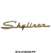 QUARTER POST/ROOF EMBLEMS - 57-59 RETRACTABLE "SKYLINER" GOLD COLOR
