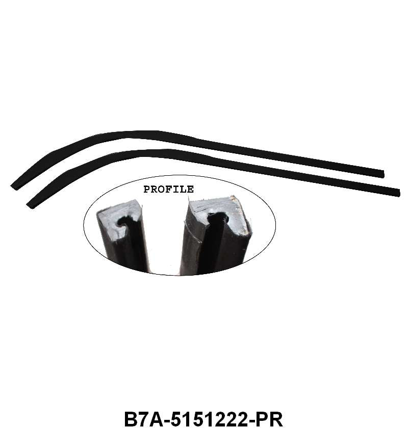 ROOF SIDE RAIL SEALS - 57-58 RETRACTABLE
