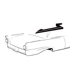 ROOF TO TOP OF QUARTER PANEL SEALS - 57-59 RETRACTABLE