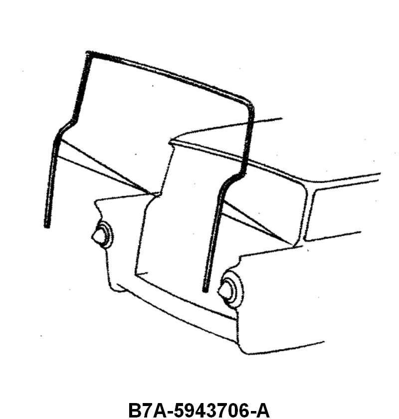 LIFT GATE SEAL ON BODY - 57-58 WAGON
