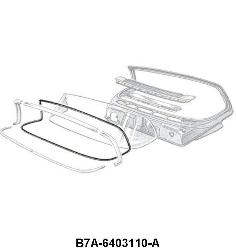 WINDSHIELD SEAL - 57-58 FAIRLANE 500 BODY # 51A, 57A, 58B, 63A, 64B, 76