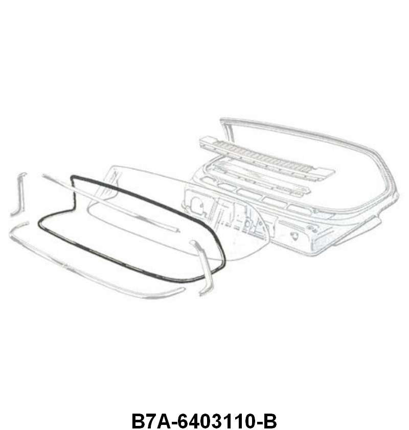 WINDSHIELD SEAL - 57-58 FAIRLANE BODY # 57B, 58A, 63B, 64A