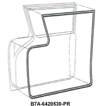 DOOR SEALS - 57-58 FAIRLANE 2 DOOR SEDAN BODY #64A, #64B