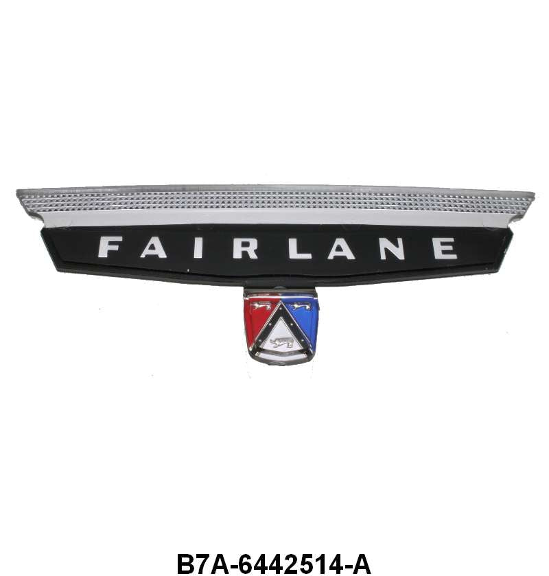 TRUNK EMBLEM PLASTIC - 57 FAIRLANE