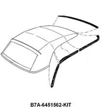 CONVERTIBLE TOP SEAL KIT - 57-58 CONV (NOT RETRACTABLE) 7 PIECES