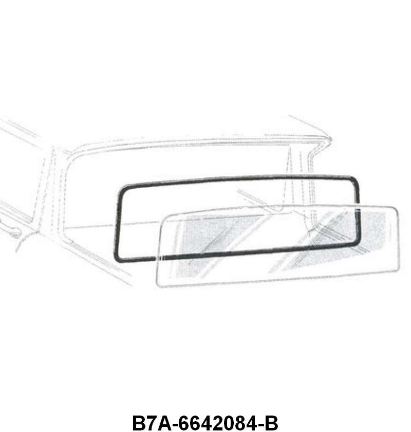 REAR/BACK WINDOW SEAL - 57-59 RANCHERO