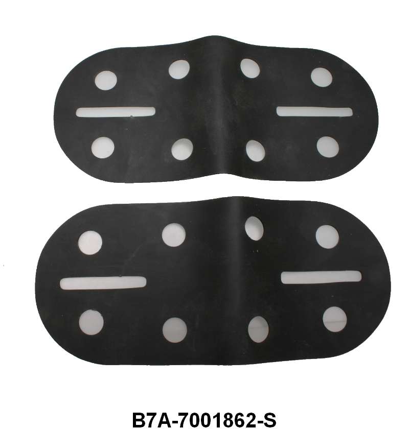 AIR VENT DAMPER RUBBER SEALs - 57-58 PASSENGER/RANCHERO