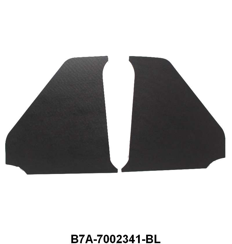 RANCHERO KICK PANELS - 57-58 PASSENGER BLACK