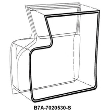 DOOR SEALS - 57-58 2DR SEDAN, 2DR WAGON, RANCHERO,SEDAN DELIVERY