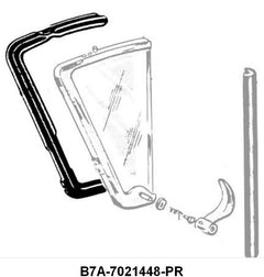 VENT WINDOW SEALS - 57-58 2 & 4-DOOR SEDAN, WAGON, RANCHERO